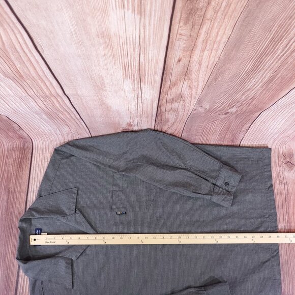 Vintage Blue Collar BC Ethic Mens XL Button Up Long Sleeve Shirt Made in USA - Picture 12 of 12